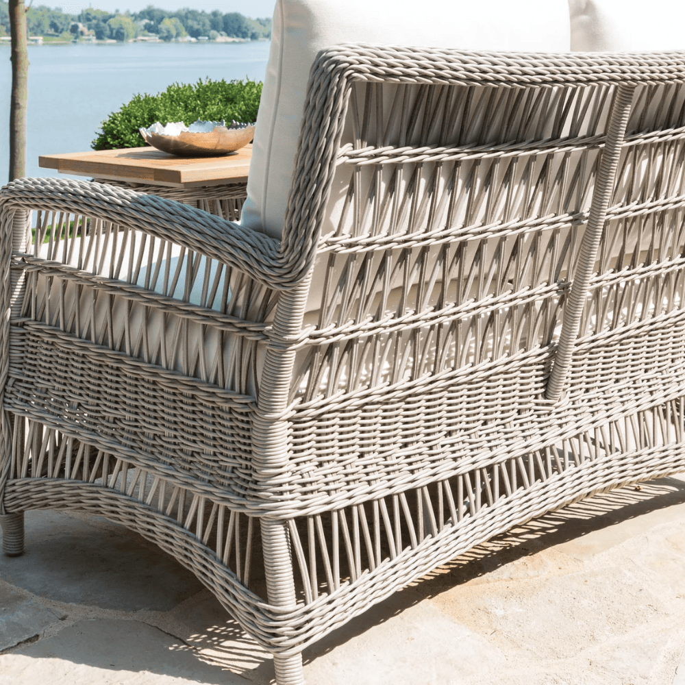 Lloyd Flanders Mackinac Wicker Outdoor Wicker Loveseat Cushions
