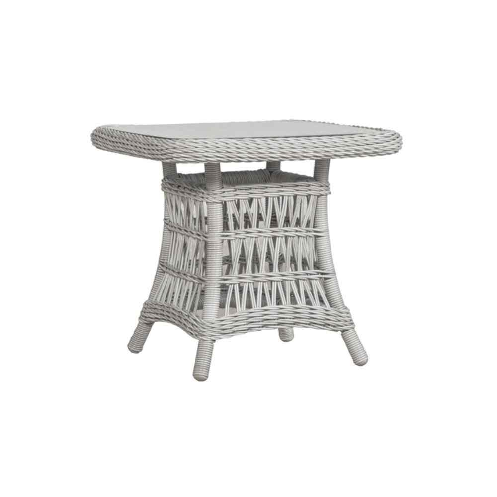 Lloyd Flanders Mackinac Wicker All Weather Square End Table