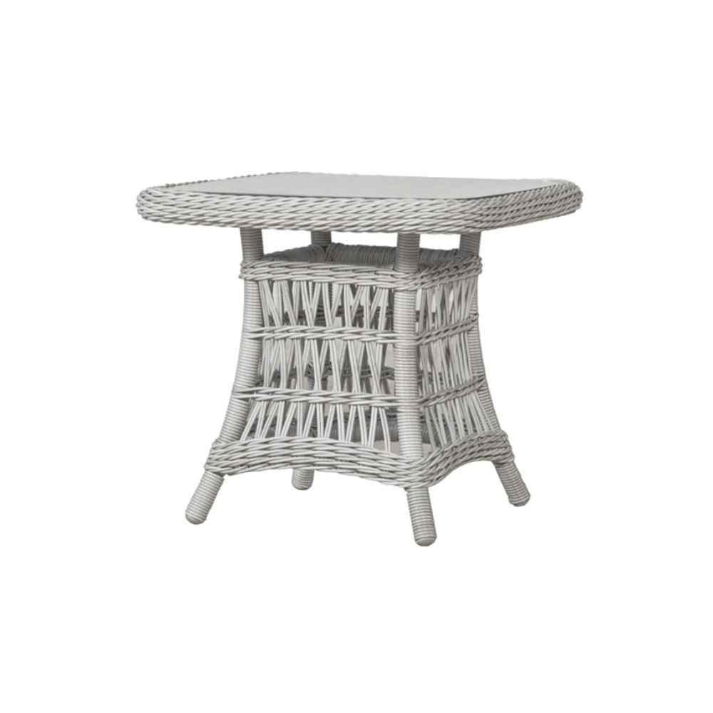 Lloyd Flanders Mackinac Wicker All Weather Square End Table