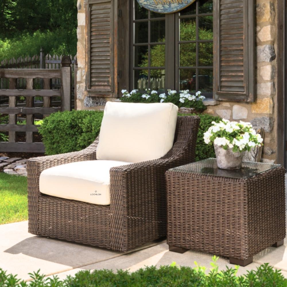 Lloyd Flanders Mesa Square Cube End Table