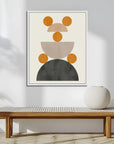 Mid Century Mod I Artwork Framed Canvas With Floating Frame Artwork LOOMLAN By LOOMLAN