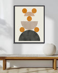 Mid Century Mod I Artwork Framed Canvas With Floating Frame Artwork LOOMLAN By LOOMLAN