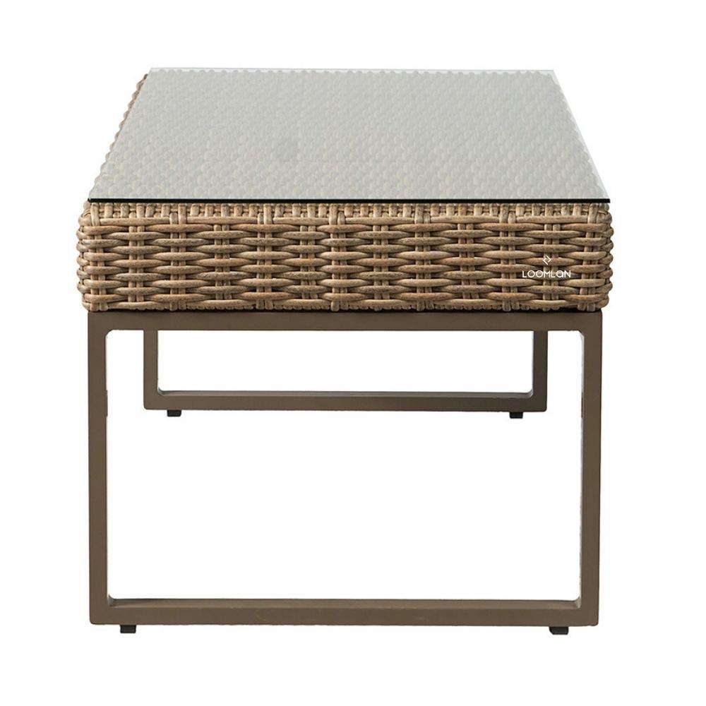 Lloyd Flanders Milan Rectangular Cocktail Table Made USA