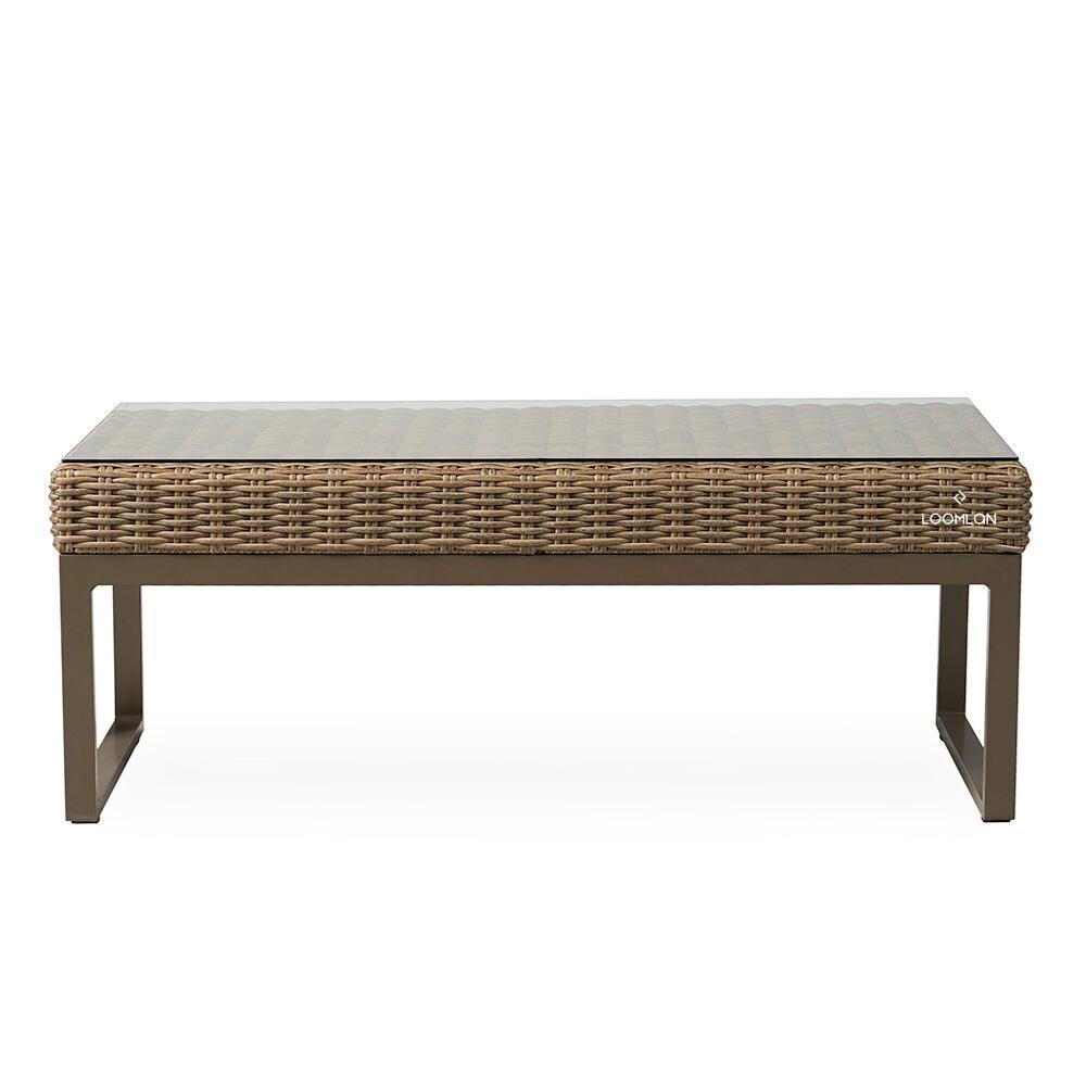 Lloyd Flanders Milan Rectangular Cocktail Table Made USA