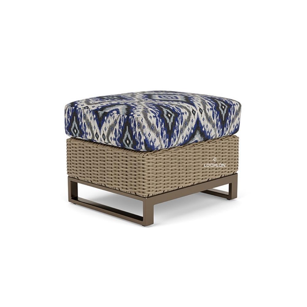 Lloyd Flanders Milan Ottoman Premium Wicker Furniture Made USA