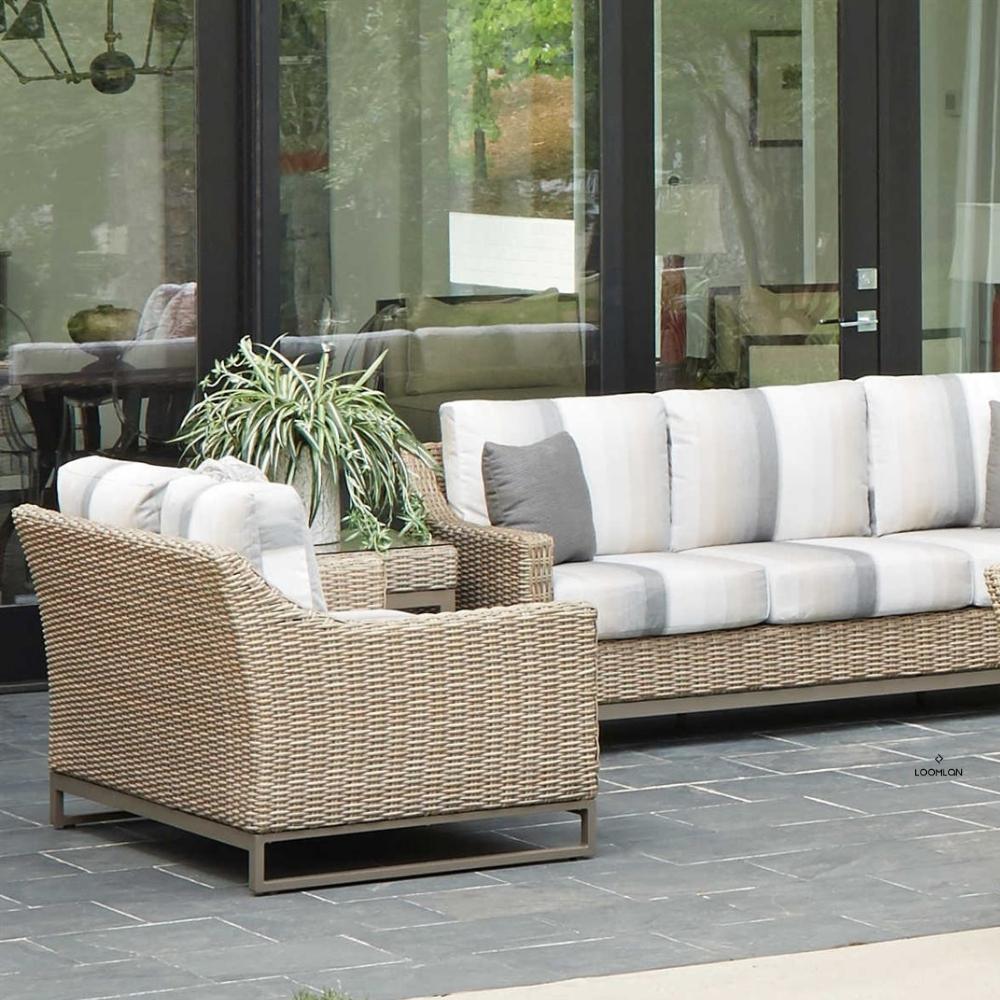 Lloyd Flanders Milan Sofa Premium Wicker Furniture Made USA
