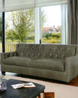 Modern Leather Sofa - 90 Inch Henry Top Grain Leather Couch Sofas & Loveseats LOOMLAN By Uptown Sebastian