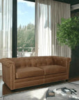 One Leather Sofa to Rule Them All, Custom Made Sofas & Loveseats LOOMLAN By Uptown Sebastian