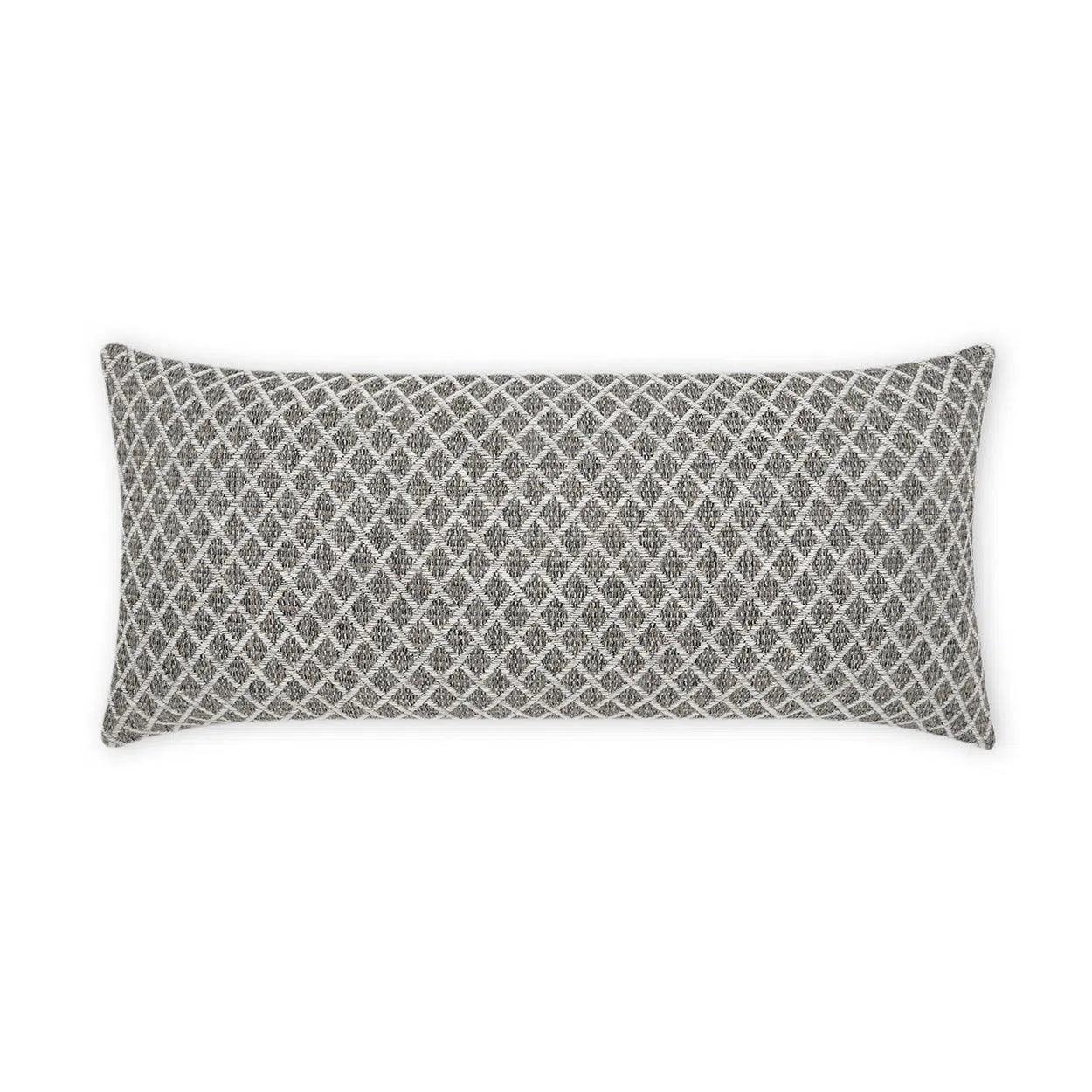 Outdoor Ambree Lumbar Pillow - Ebony Outdoor Pillows LOOMLAN By D.V. Kap