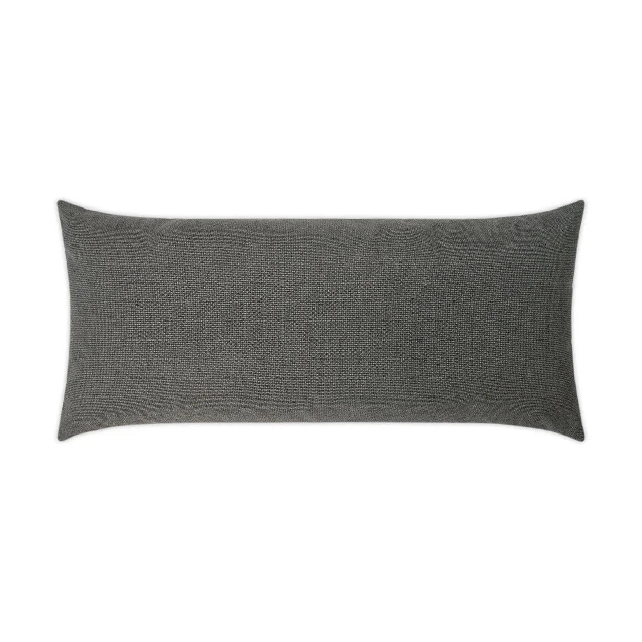 Outdoor Bliss Lumbar Pillow - Smoke Outdoor Pillows LOOMLAN By D.V. Kap