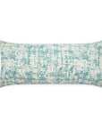 Outdoor Bluff Lumbar Pillow - Aqua Outdoor Pillows LOOMLAN By D.V. Kap