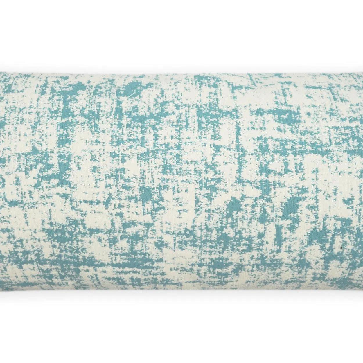 Outdoor Bluff Lumbar Pillow - Aqua Outdoor Pillows LOOMLAN By D.V. Kap