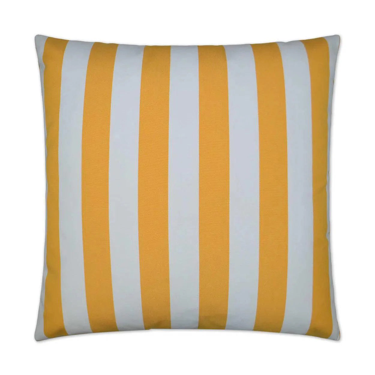 Outdoor Café Stripe Pillow - Yellow Outdoor Pillows LOOMLAN By D.V. Kap