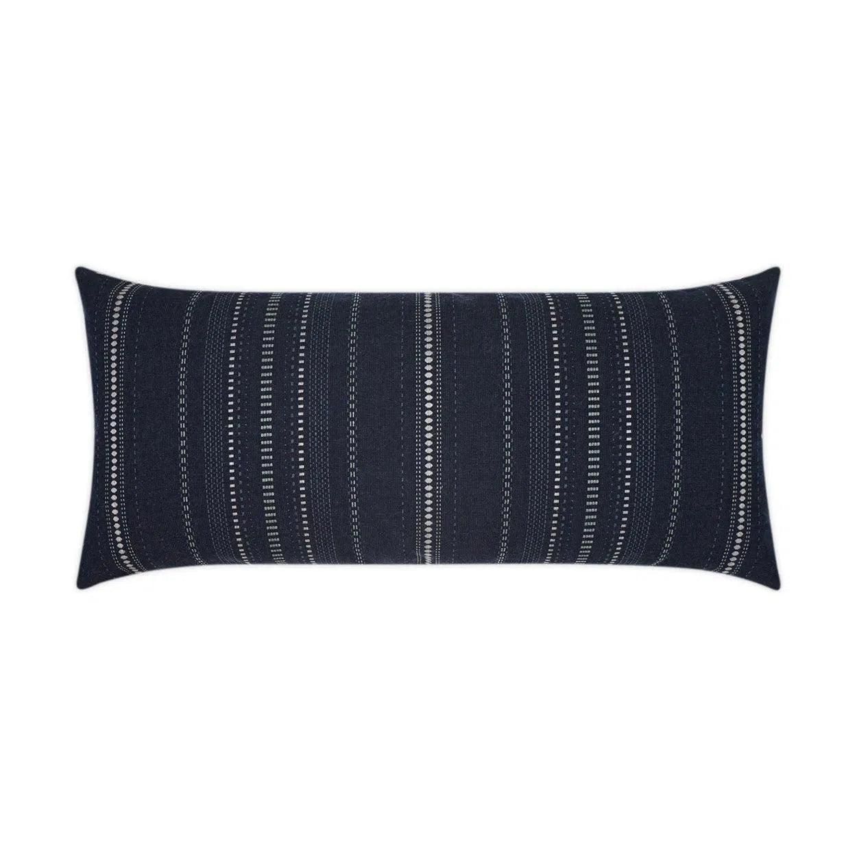 Outdoor Copeland Lumbar Pillow - Midnight Outdoor Pillows LOOMLAN By D.V. Kap