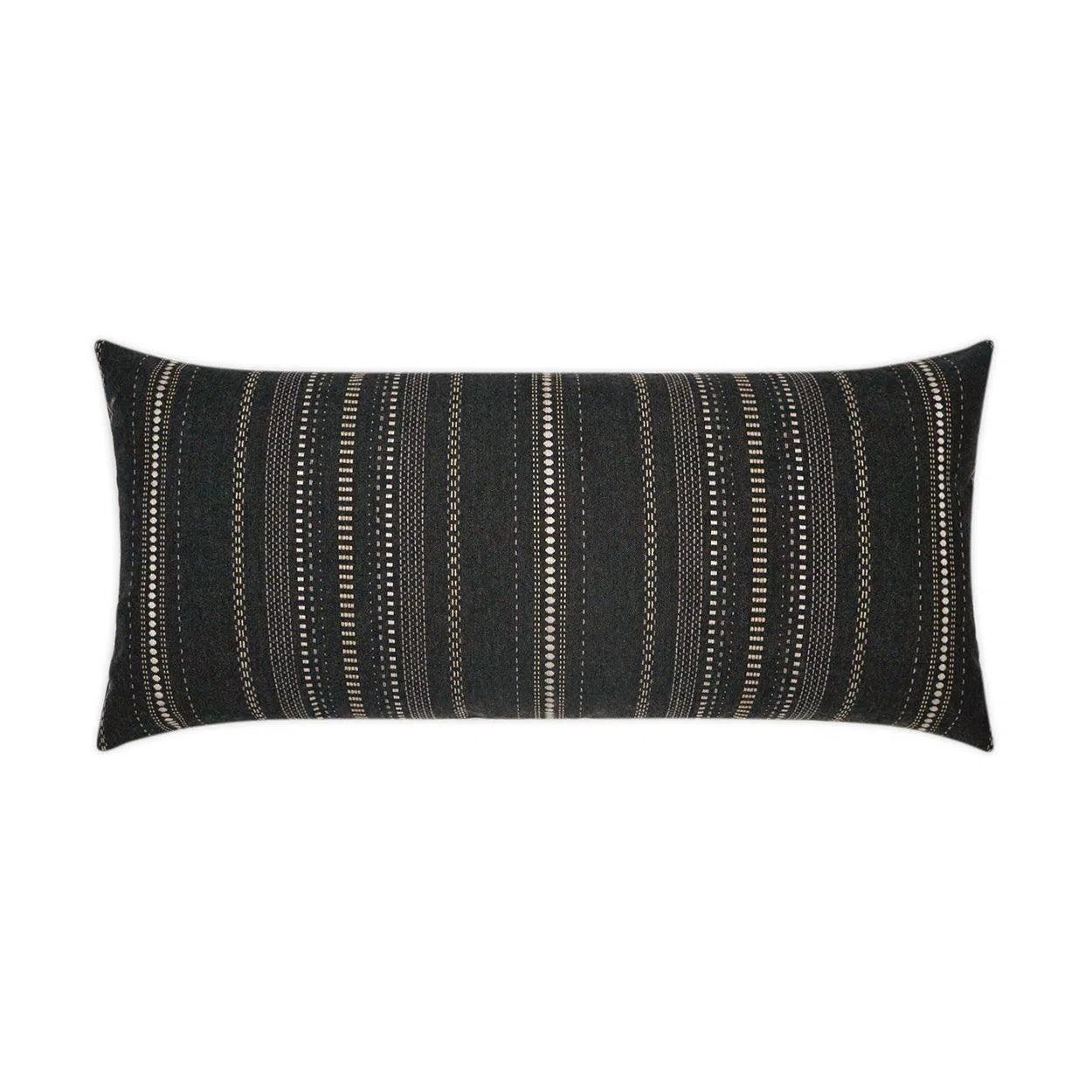 Outdoor Copeland Lumbar Pillow - Onyx Outdoor Pillows LOOMLAN By D.V. Kap