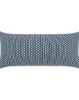 Outdoor Dot Dash Lumbar Pillow - Blue Outdoor Pillows LOOMLAN By D.V. Kap