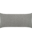 Outdoor Dot Dash Lumbar Pillow - Grey Outdoor Pillows LOOMLAN By D.V. Kap