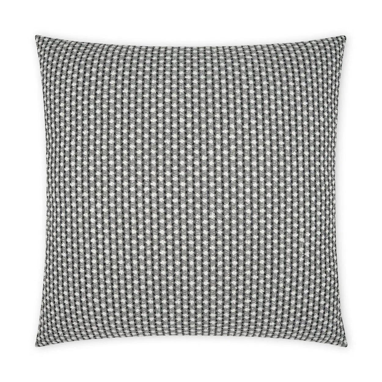 Outdoor Dot Dash Pillow - Grey Outdoor Pillows LOOMLAN By D.V. Kap