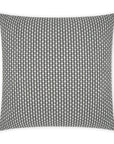 Outdoor Dot Dash Pillow - Grey Outdoor Pillows LOOMLAN By D.V. Kap