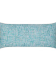 Outdoor Double Trouble Lumbar Pillow - Turquoise Outdoor Pillows LOOMLAN By D.V. Kap