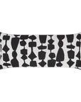 Outdoor Freya Lumbar Pillow - Black Outdoor Pillows LOOMLAN By D.V. Kap