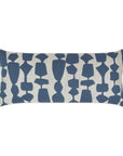 Outdoor Freya Lumbar Pillow - Denim Outdoor Pillows LOOMLAN By D.V. Kap