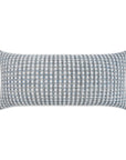 Outdoor Heart Stone Lumbar Pillow - Blue Outdoor Pillows LOOMLAN By D.V. Kap