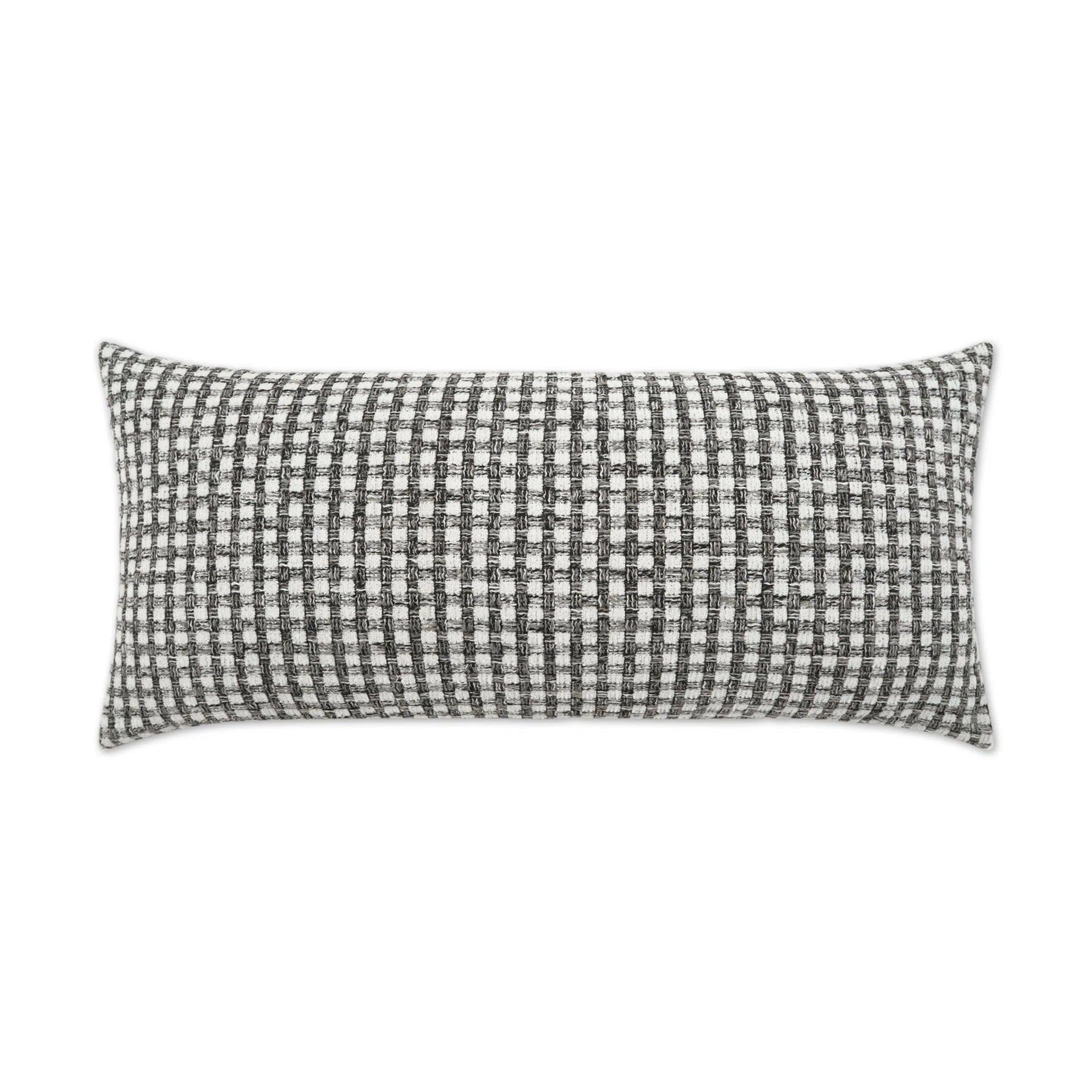 Outdoor Heart Stone Lumbar Pillow - Grey Outdoor Pillows LOOMLAN By D.V. Kap