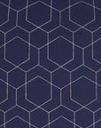 Outdoor Hex Quilt Pillow - Navy Outdoor Pillows LOOMLAN By D.V. Kap