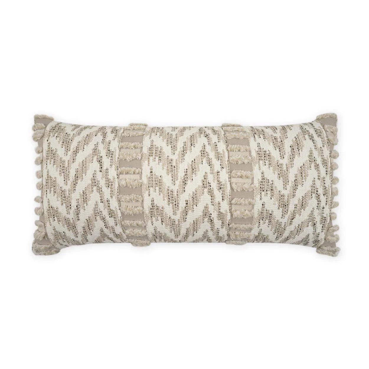 Outdoor Indiana Lumbar Pillow - Linen Outdoor Pillows LOOMLAN By D.V. Kap