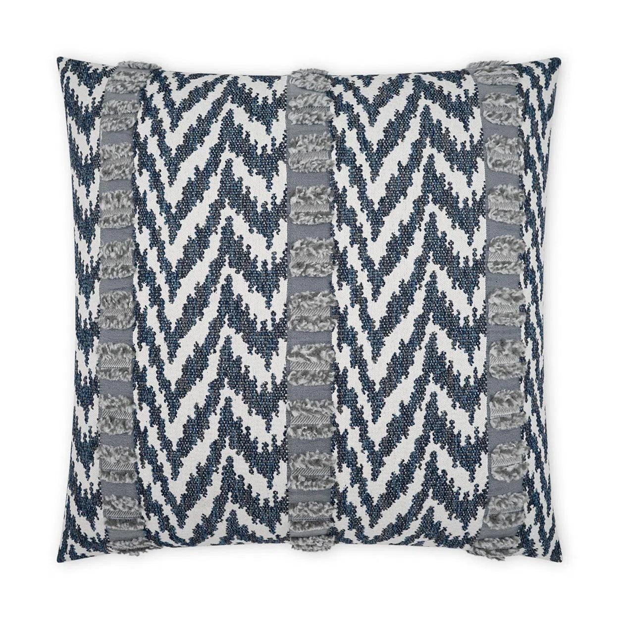 Outdoor Indiana Pillow - Indigo Outdoor Pillows LOOMLAN By D.V. Kap