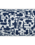 Outdoor Jargon Lumbar Pillow - Blue Outdoor Pillows LOOMLAN By D.V. Kap