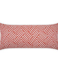 Outdoor Mandros Lumbar Pillow - Coral Outdoor Pillows LOOMLAN By D.V. Kap