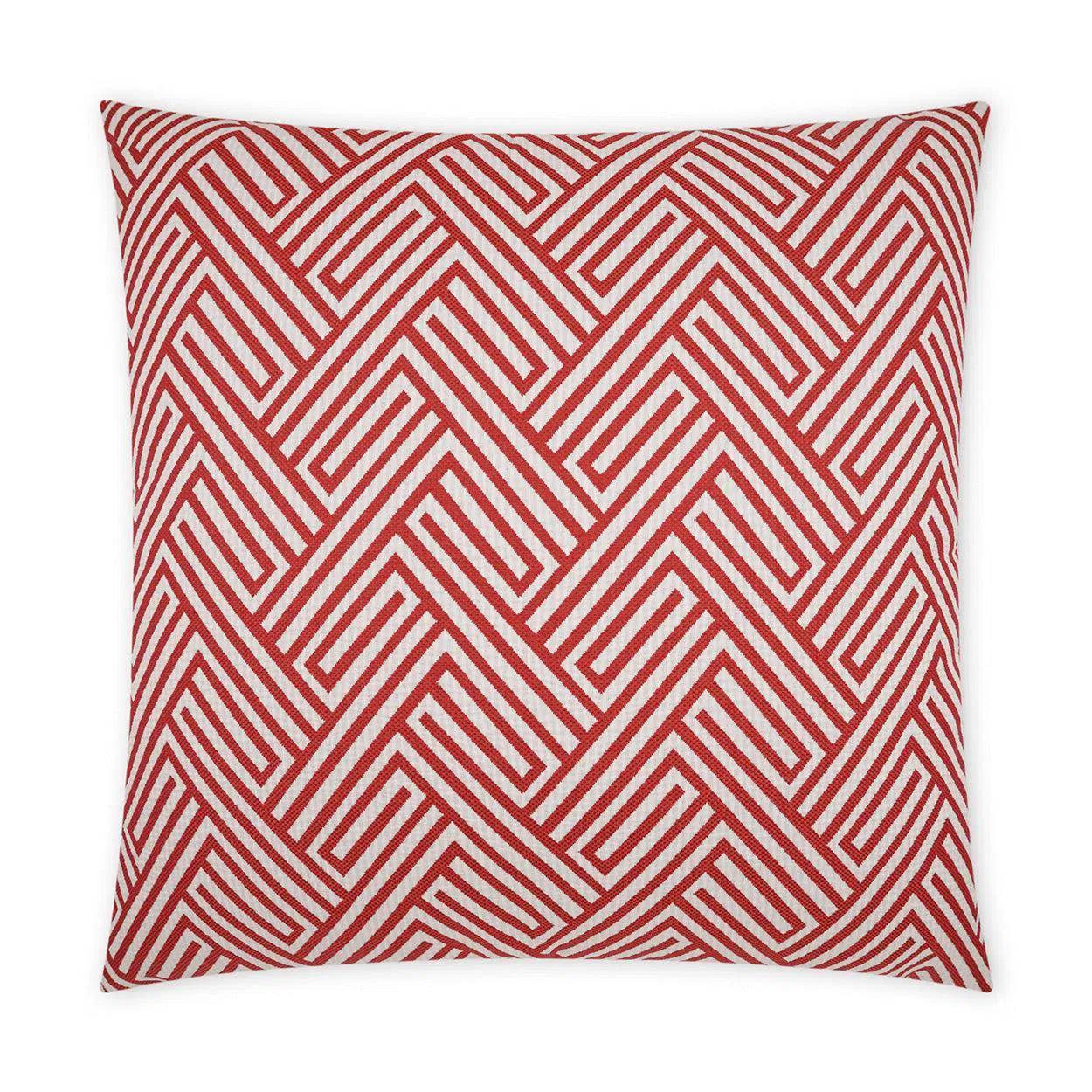 Outdoor Mandros Pillow - Coral Outdoor Pillows LOOMLAN By D.V. Kap