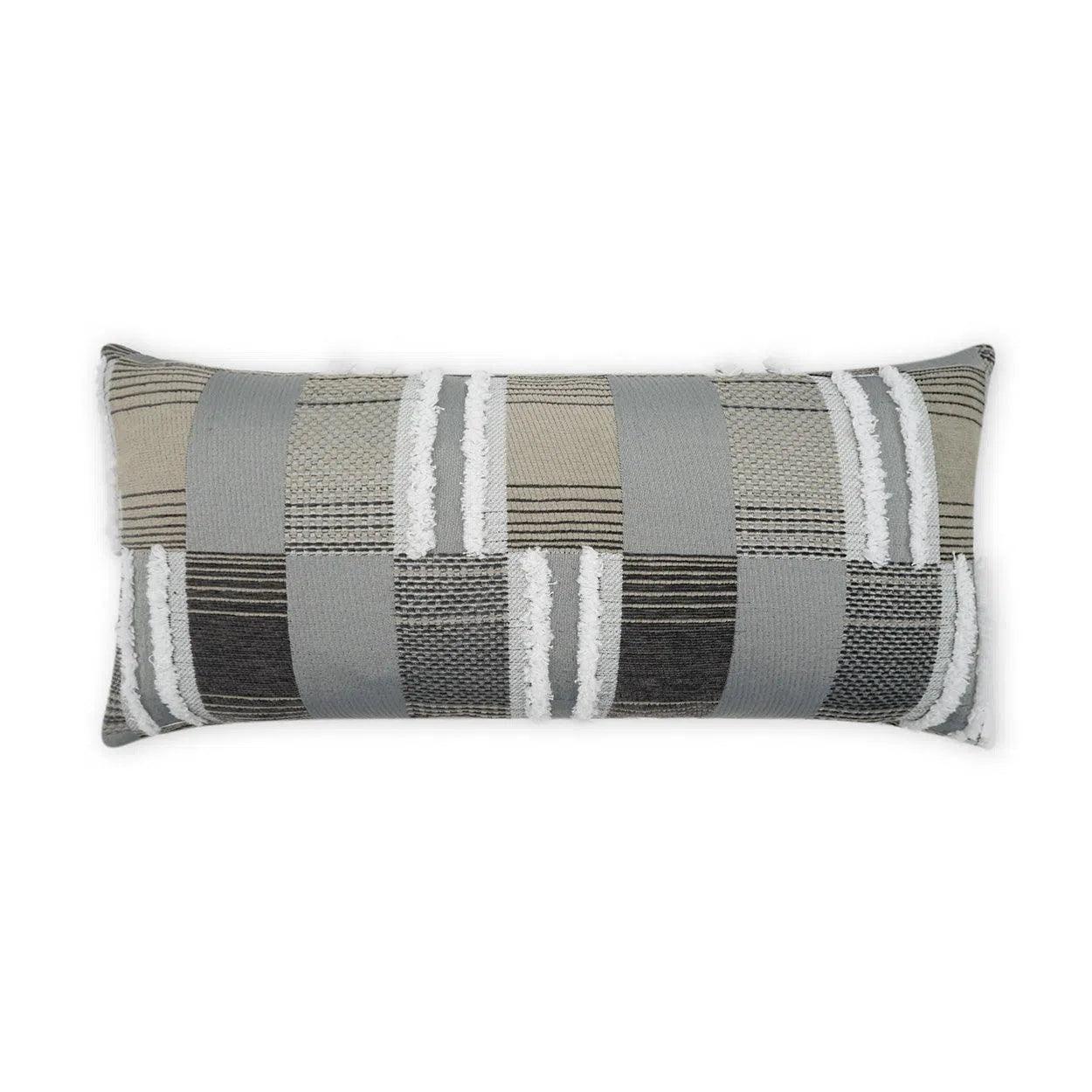 Outdoor Mickey Lumbar Pillow - Grey Outdoor Pillows LOOMLAN By D.V. Kap