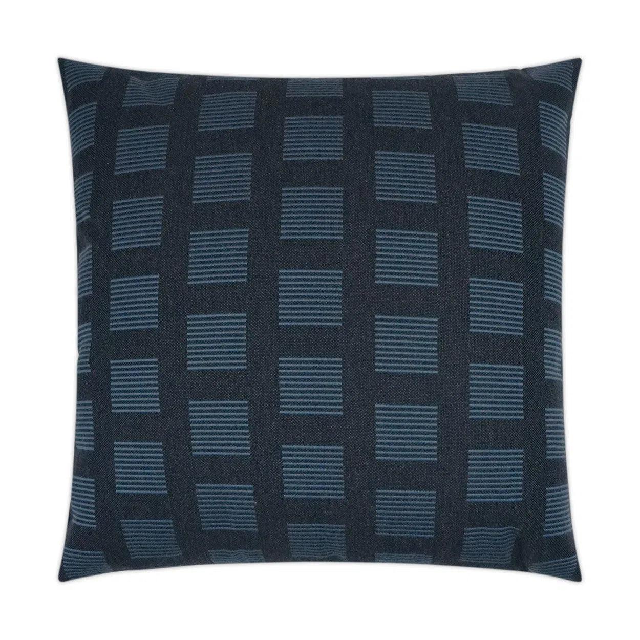 Outdoor Novara Pillow - Indigo Outdoor Pillows LOOMLAN By D.V. Kap