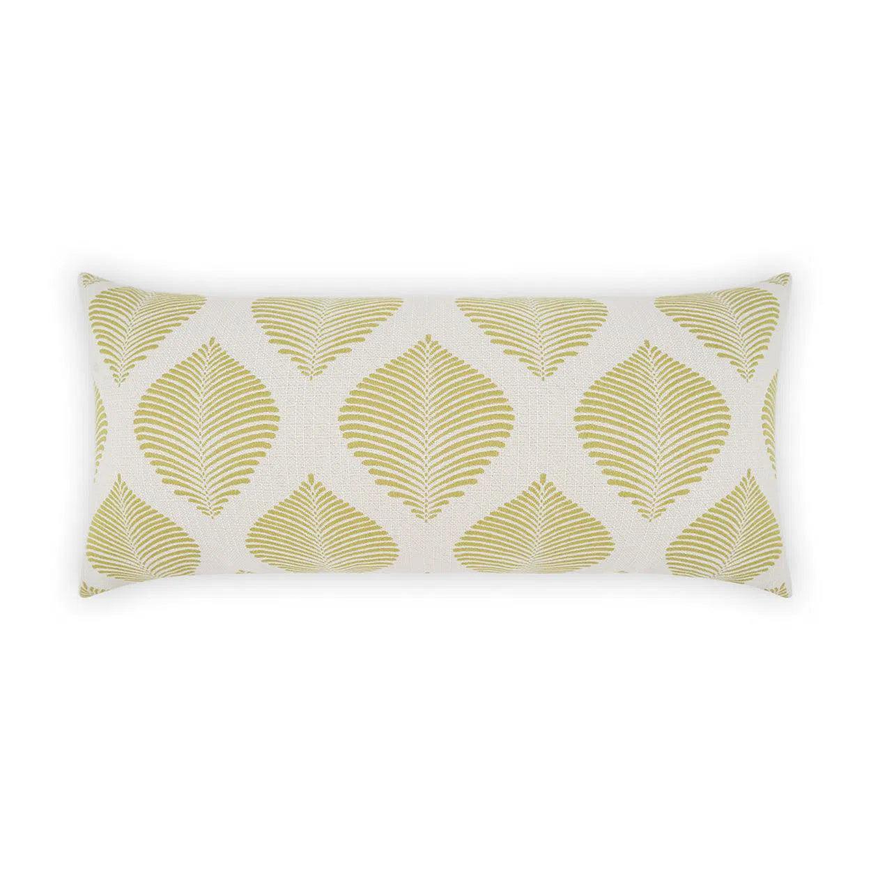 Outdoor Palmero Lumbar Pillow - Green Outdoor Pillows LOOMLAN By D.V. Kap