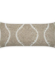 Outdoor Palmyra Lumbar Pillow - Taupe Outdoor Pillows LOOMLAN By D.V. Kap