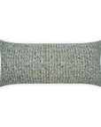 Outdoor Particle Lumbar Pillow - Blue Outdoor Pillows LOOMLAN By D.V. Kap