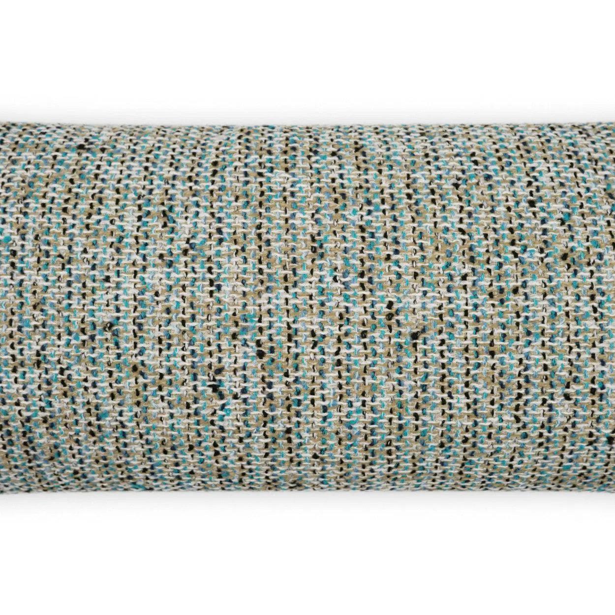 Outdoor Particle Lumbar Pillow - Blue Outdoor Pillows LOOMLAN By D.V. Kap