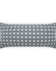 Outdoor Pella Lumbar Pillow - Blue Outdoor Pillows LOOMLAN By D.V. Kap