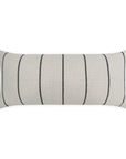 Outdoor Pencil Lumbar Pillow - Grey Outdoor Pillows LOOMLAN By D.V. Kap