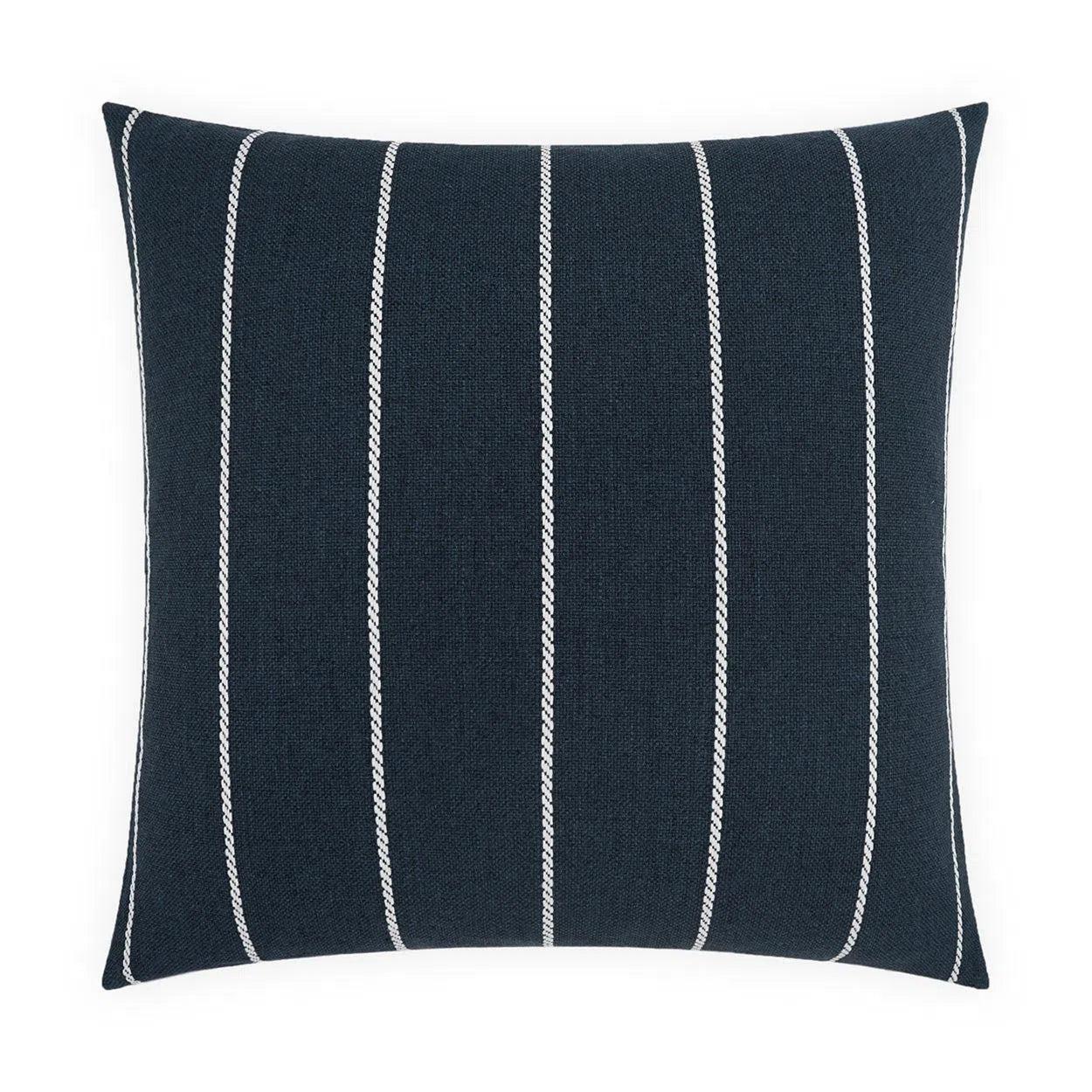 Outdoor Pencil Pillow - Indigo Outdoor Pillows LOOMLAN By D.V. Kap