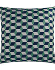 Outdoor Puzzle Pillow - Emerald Outdoor Pillows LOOMLAN By D.V. Kap