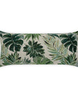 Outdoor Rain Forest Lumbar Pillow - Green Outdoor Pillows LOOMLAN By D.V. Kap