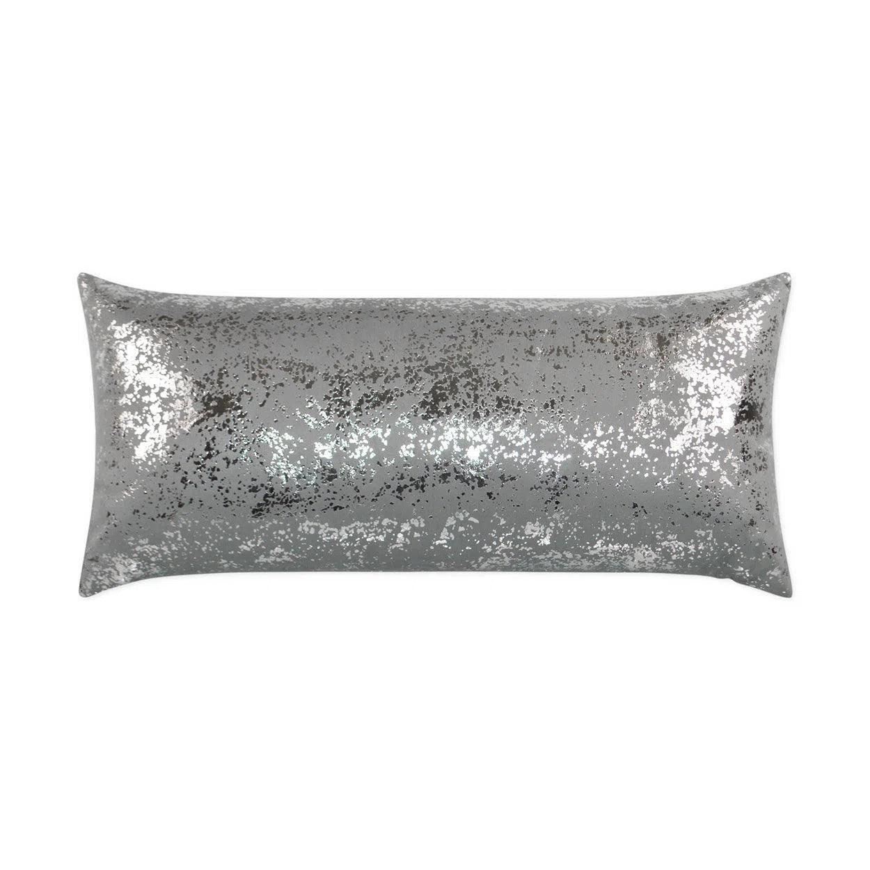 Outdoor Sand Dune Lumbar Pillow - Grey Outdoor Pillows LOOMLAN By D.V. Kap