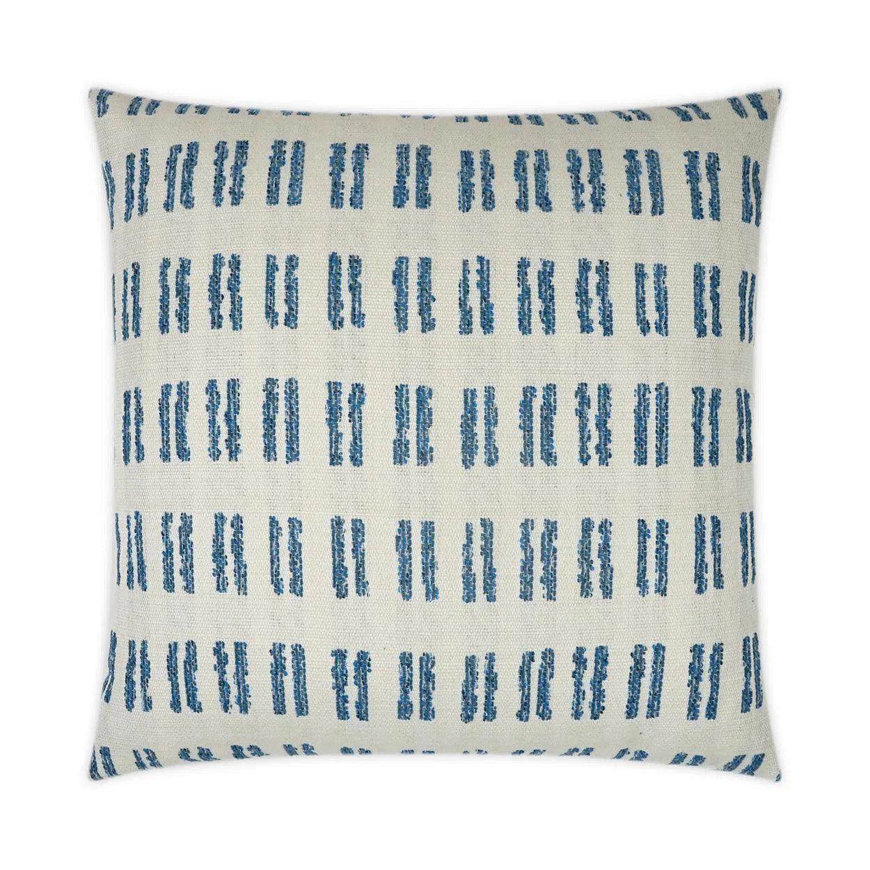 Outdoor Saybrook Pillow - Blue Outdoor Pillows LOOMLAN By D.V. Kap