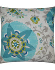 Outdoor Silsila Pillow - Turquoise Outdoor Pillows LOOMLAN By D.V. Kap