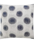 Outdoor Sumatra Dot Pillow - Indigo Outdoor Pillows LOOMLAN By D.V. Kap