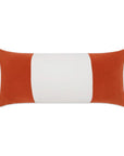 Outdoor Sundance Band Lumbar Pillow - Orange Outdoor Pillows LOOMLAN By D.V. Kap